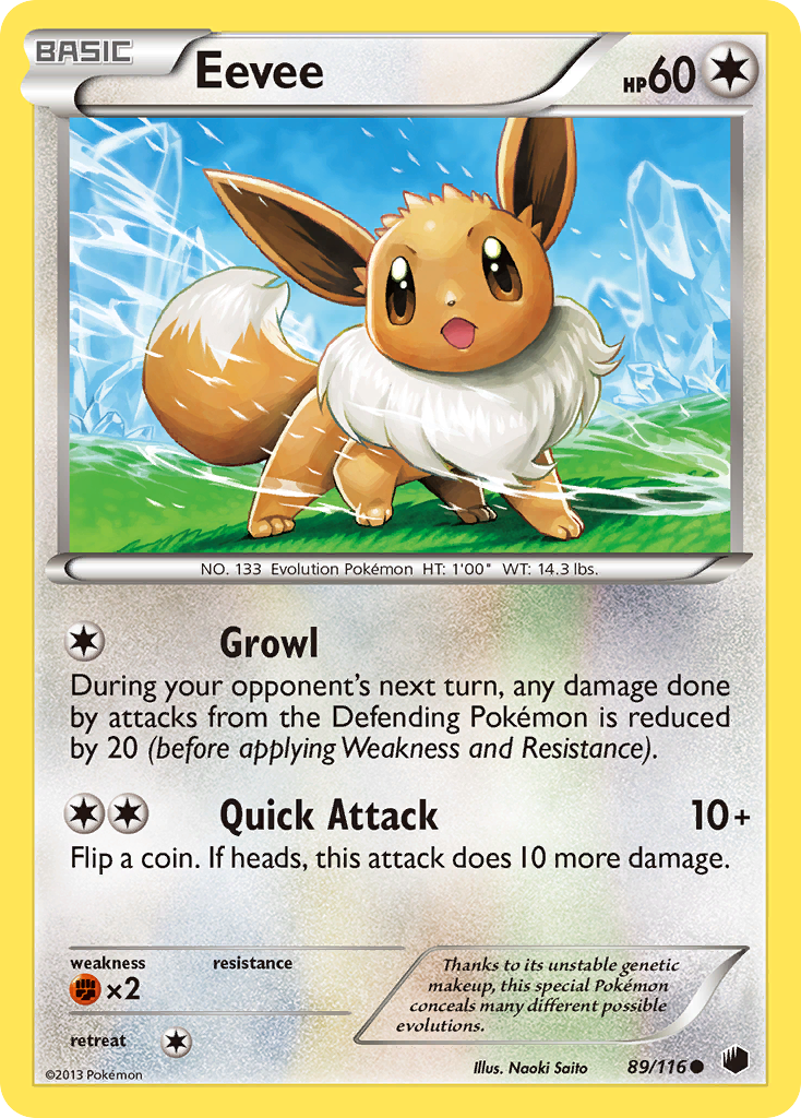 Eevee (89/116) [Black & White: Plasma Freeze] | Galactic Gamez