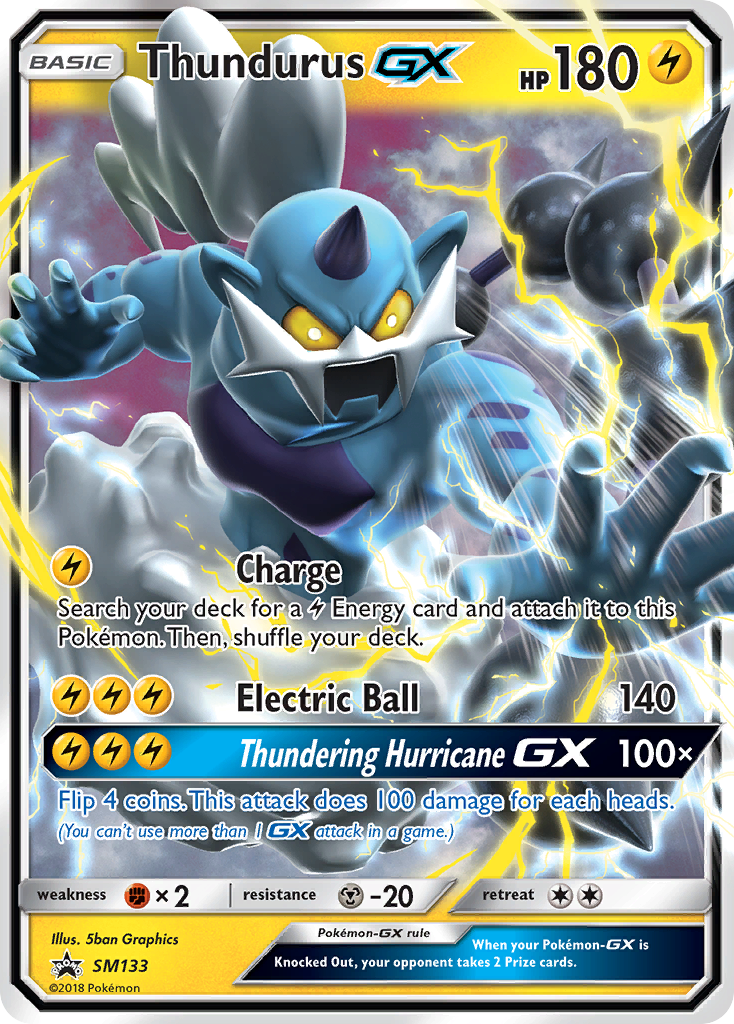 Thundurus GX (SM133) [Sun & Moon: Black Star Promos] | Galactic Gamez