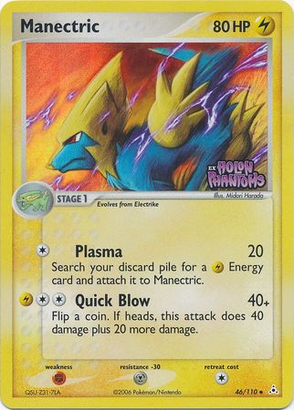 Manectric (46/110) (Stamped) [EX: Holon Phantoms] | Galactic Gamez