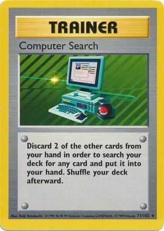 Computer Search (71/102) [Base Set Shadowless Unlimited] | Galactic Gamez