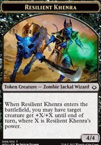 Resilient Khenra // Cat Double-sided Token [Hour of Devastation Tokens] | Galactic Gamez