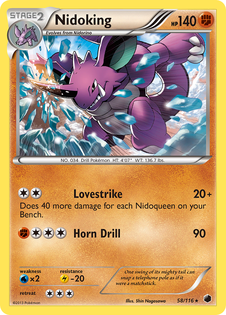 Nidoking (58/116) [Black & White: Plasma Freeze] | Galactic Gamez