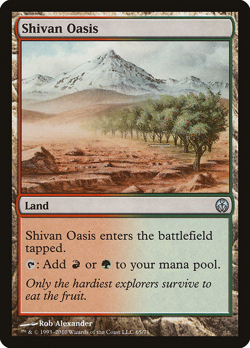 Shivan Oasis [Duel Decks: Phyrexia vs. the Coalition] | Galactic Gamez