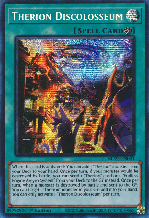 Therion Discolosseum [MP23-EN091] Prismatic Secret Rare | Galactic Gamez