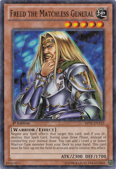Freed the Matchless General [BP01-EN123] Starfoil Rare | Galactic Gamez