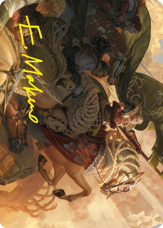 Marshal's Anthem Art Card (Gold-Stamped Signature) [The Lord of the Rings: Tales of Middle-earth Art Series] | Galactic Gamez