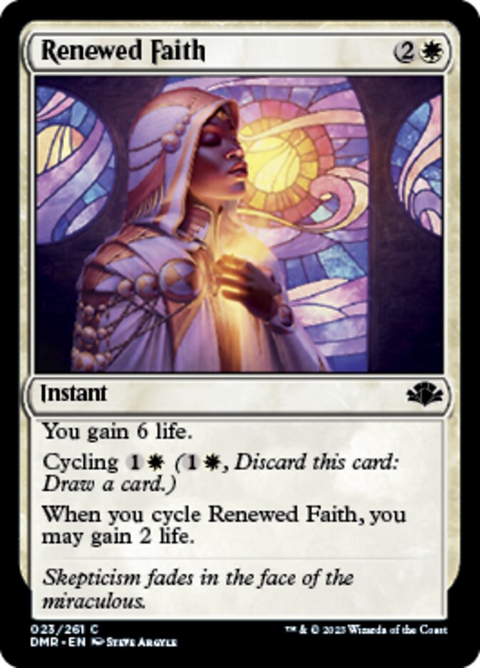 Renewed Faith [Dominaria Remastered] | Galactic Gamez