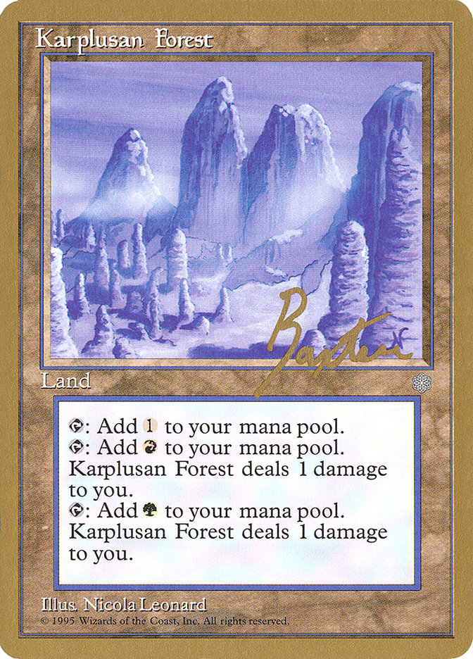 Karplusan Forest (George Baxter) [Pro Tour Collector Set] | Galactic Gamez