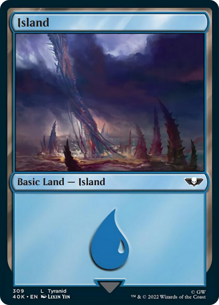 Island (309) [Universes Beyond: Warhammer 40,000] | Galactic Gamez