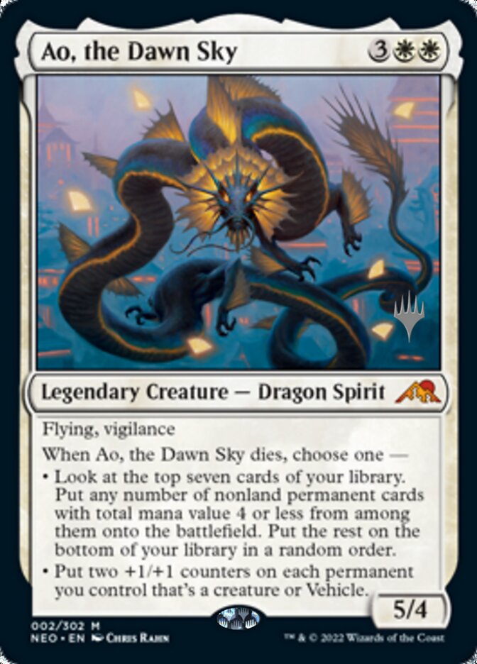 Ao, the Dawn Sky (Promo Pack) [Kamigawa: Neon Dynasty Promos] | Galactic Gamez