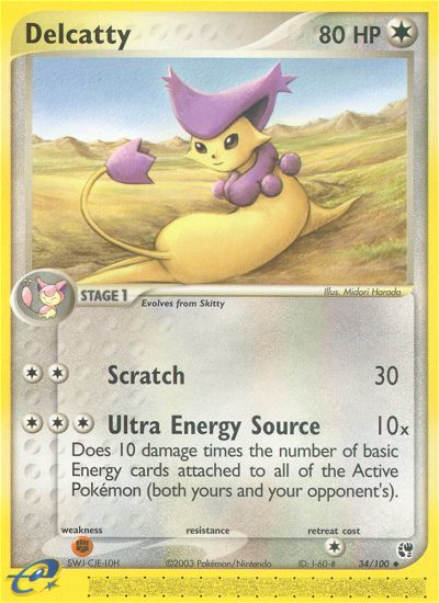 Delcatty (34/100) [EX: Sandstorm] | Galactic Gamez