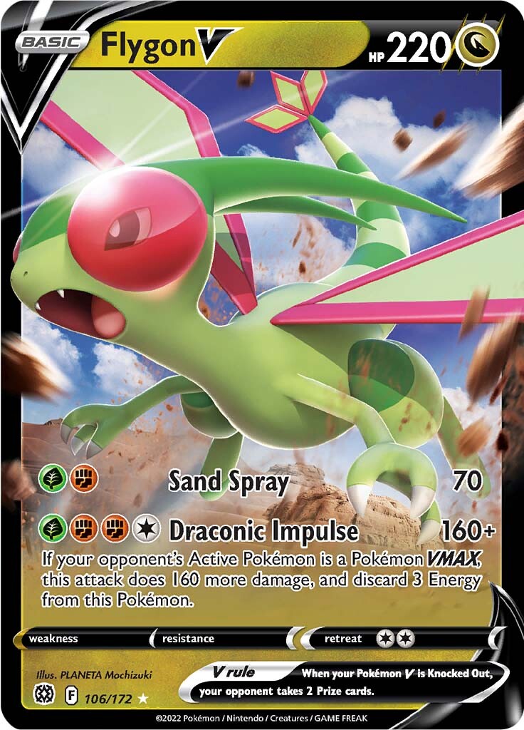 Flygon V (106/172) [Sword & Shield: Brilliant Stars] | Galactic Gamez