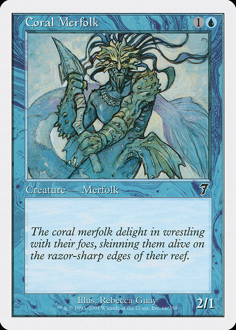 Coral Merfolk [Seventh Edition] | Galactic Gamez