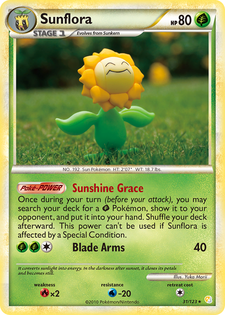 Sunflora (31/123) [HeartGold & SoulSilver: Base Set] | Galactic Gamez