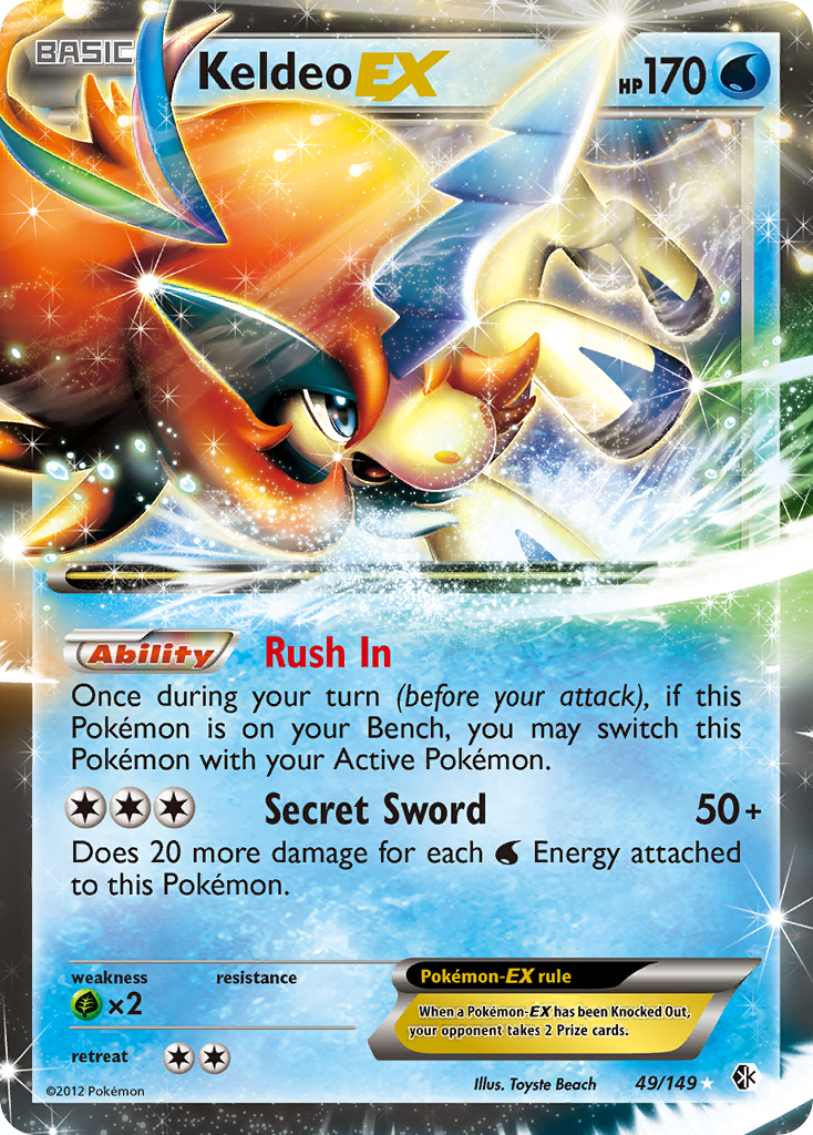 Keldeo EX (49/149) [Black & White: Boundaries Crossed] | Galactic Gamez