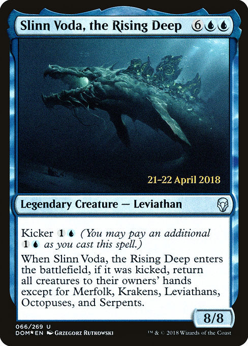 Slinn Voda, the Rising Deep [Dominaria Promos] | Galactic Gamez
