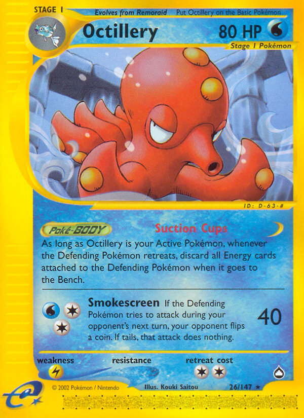 Octillery (26/147) [Aquapolis] | Galactic Gamez