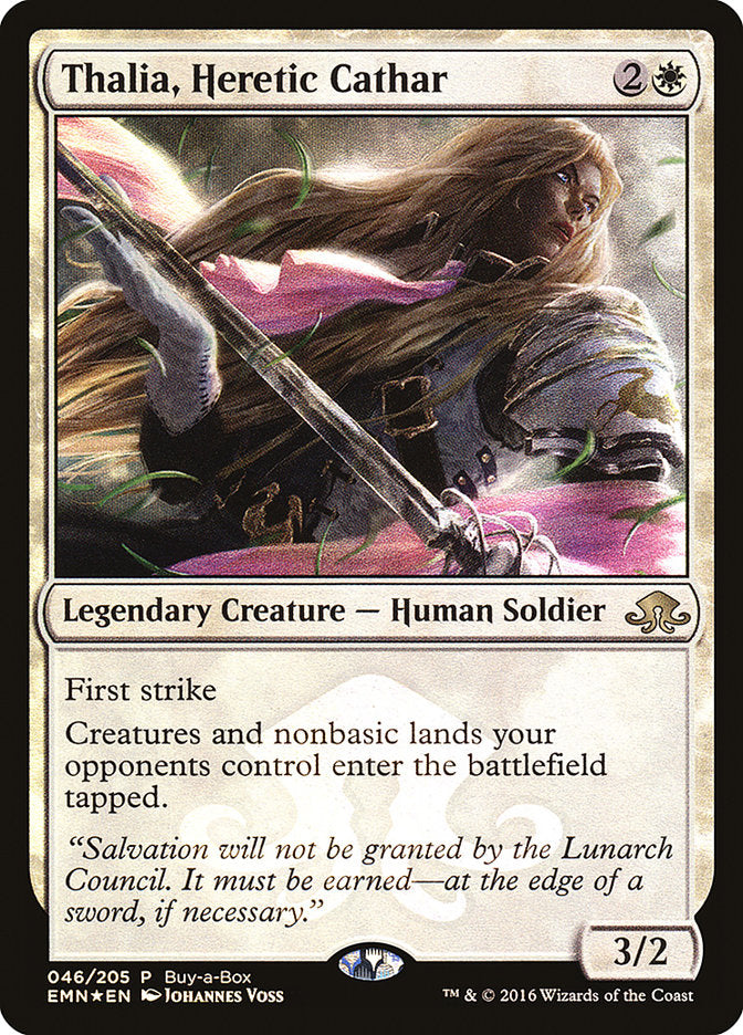 Thalia, Heretic Cathar (Buy-A-Box) [Eldritch Moon Promos] | Galactic Gamez