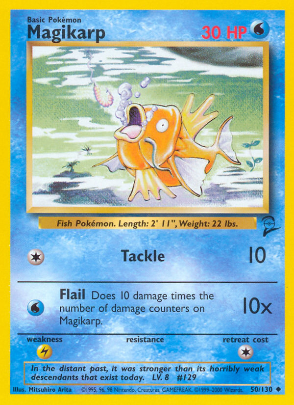 Magikarp (50/130) [Base Set 2] | Galactic Gamez