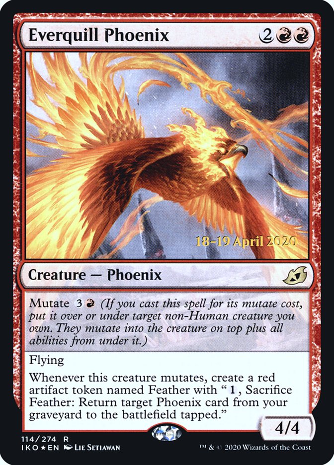 Everquill Phoenix  [Ikoria: Lair of Behemoths Prerelease Promos] | Galactic Gamez