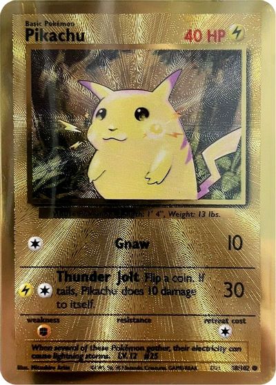 Pikachu (58/102) (Celebrations Metal Card) [Celebrations: 25th Anniversary] | Galactic Gamez