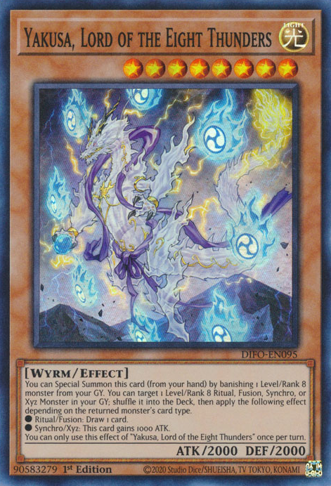 Yakusa, Lord of the Eight Thunders [DIFO-EN095] Super Rare | Galactic Gamez