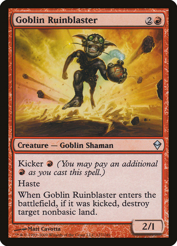 Goblin Ruinblaster [Zendikar] | Galactic Gamez