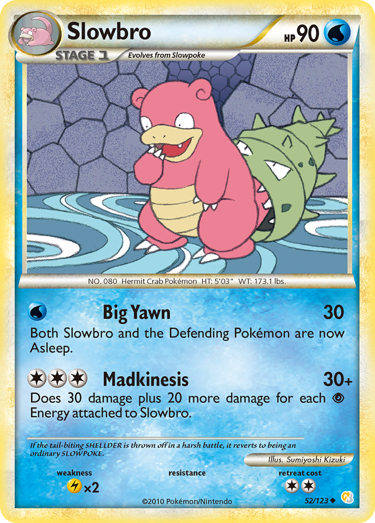 Slowbro (52/123) [HeartGold & SoulSilver: Base Set] | Galactic Gamez