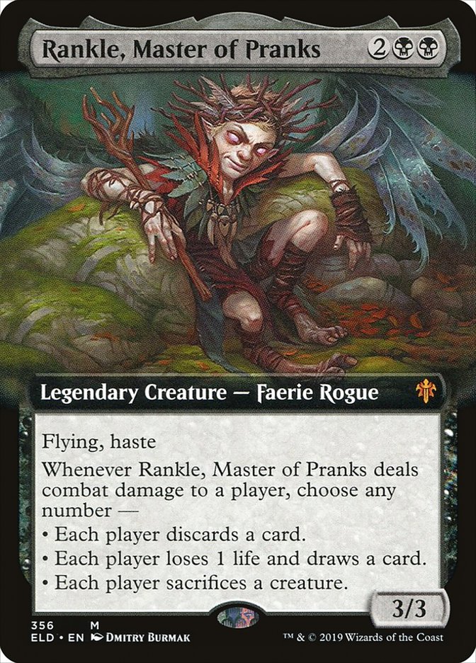 Rankle, Master of Pranks (Extended Art) [Throne of Eldraine] | Galactic Gamez