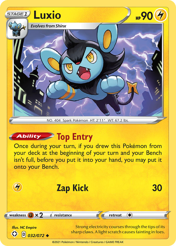 Luxio (032/072) [Sword & Shield: Shining Fates] | Galactic Gamez