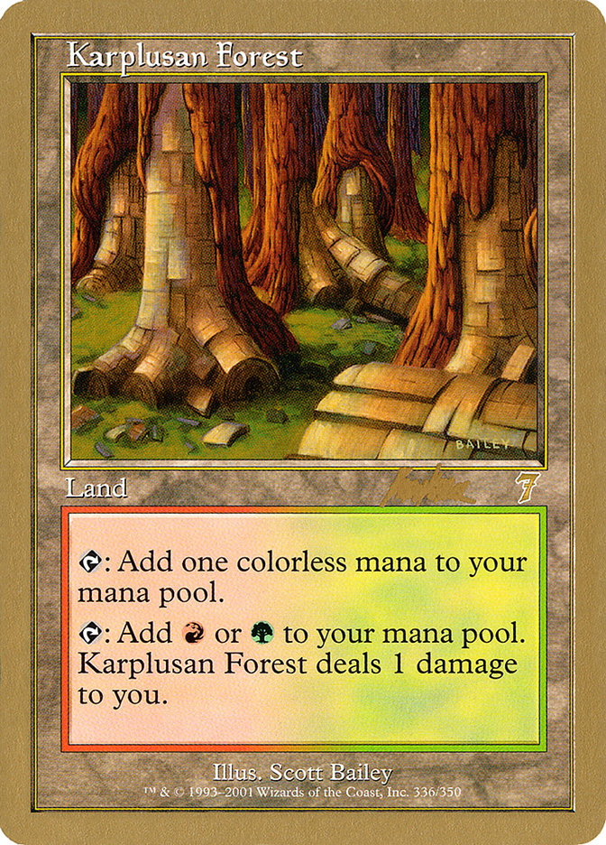 Karplusan Forest (Brian Kibler) [World Championship Decks 2002] | Galactic Gamez