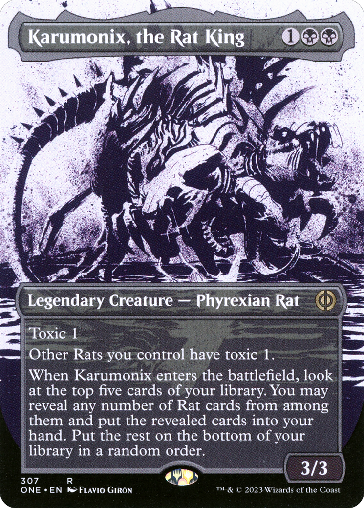 Karumonix, the Rat King (Borderless Ichor) [Phyrexia: All Will Be One] | Galactic Gamez