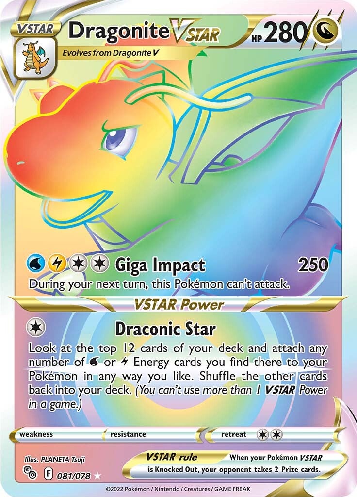 Dragonite VSTAR (081/078) [Pokémon GO] | Galactic Gamez