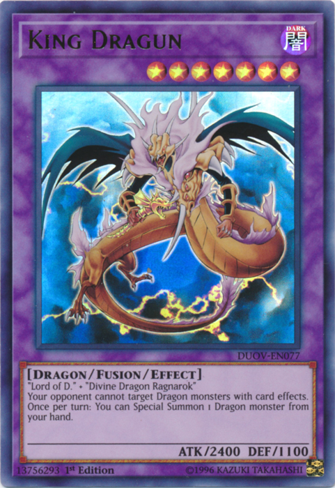 King Dragun [DUOV-EN077] Ultra Rare | Galactic Gamez
