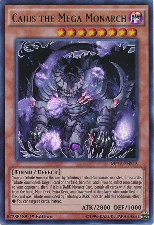 Caius the Mega Monarch [MP15-EN215] Ultra Rare | Galactic Gamez