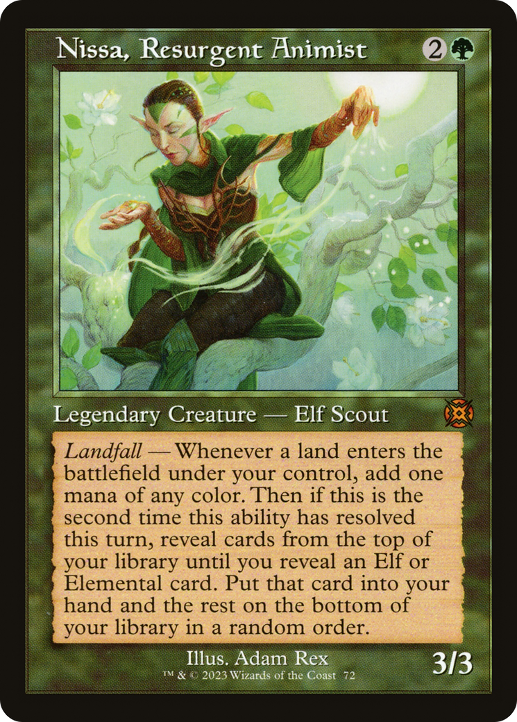 Nissa, Resurgent Animist (Retro) [March of the Machine: The Aftermath] | Galactic Gamez