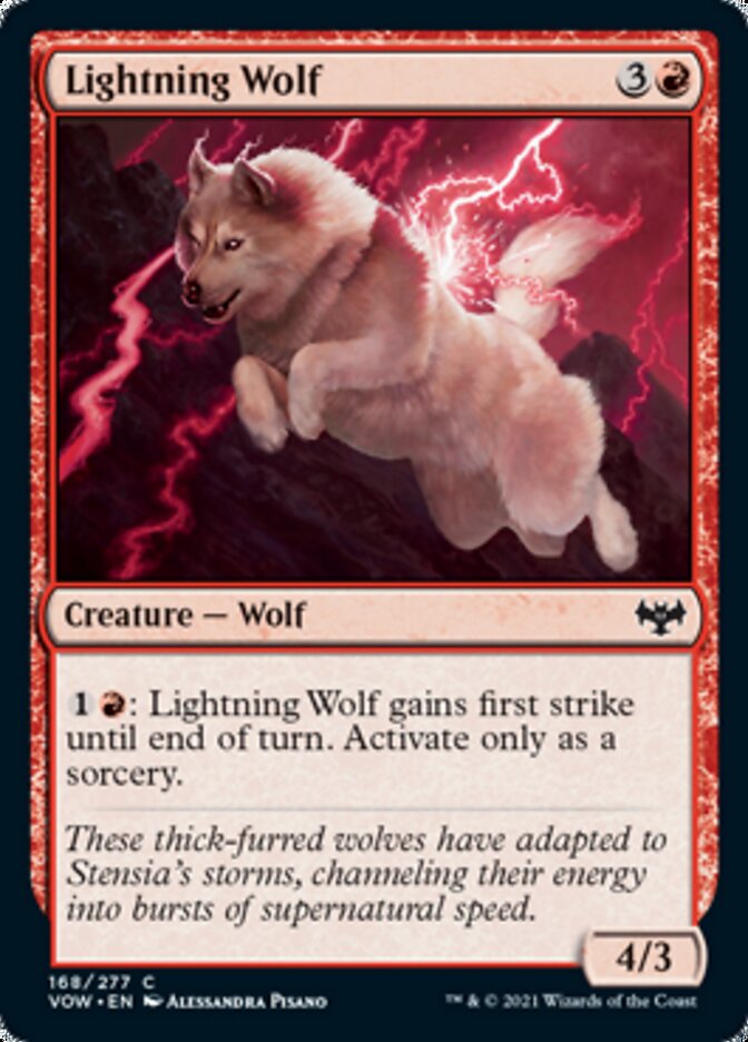 Lightning Wolf [Innistrad: Crimson Vow] | Galactic Gamez