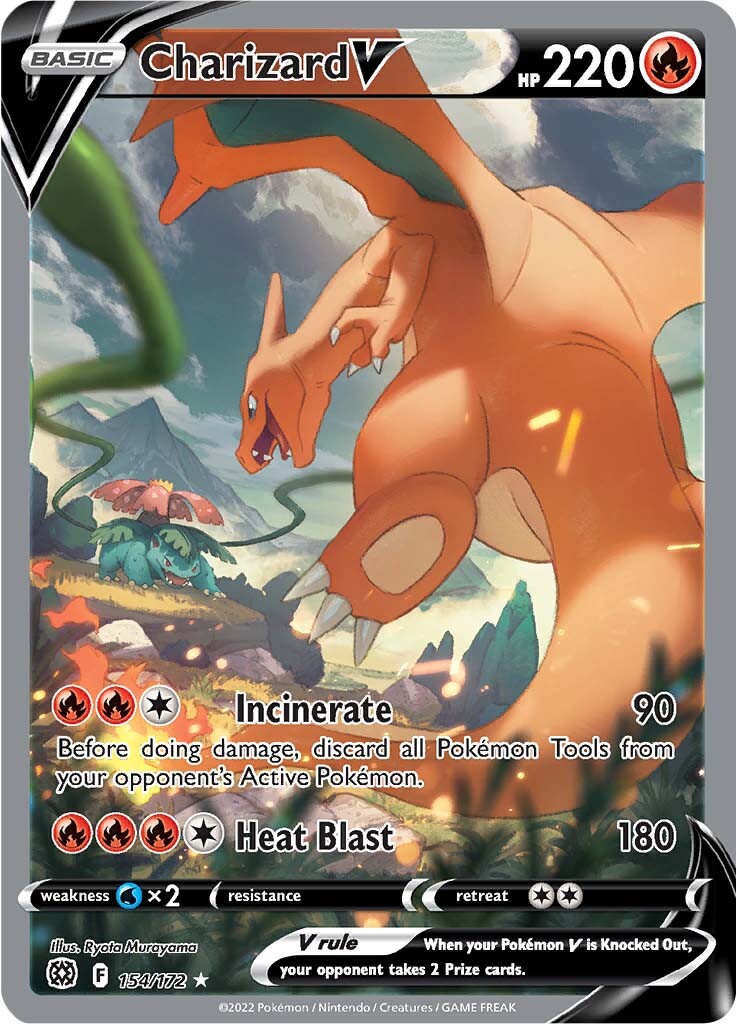 Charizard V (154/172) [Sword & Shield: Brilliant Stars] | Galactic Gamez