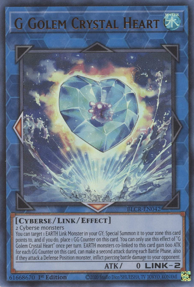 G Golem Crystal Heart [BLCR-EN042] Ultra Rare | Galactic Gamez