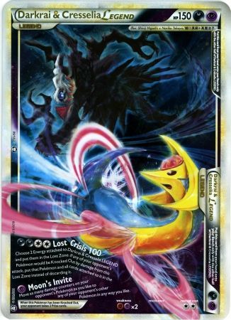 Darkrai & Cresselia LEGEND (99/102) (Jumbo Card) [HeartGold & SoulSilver: Triumphant] | Galactic Gamez