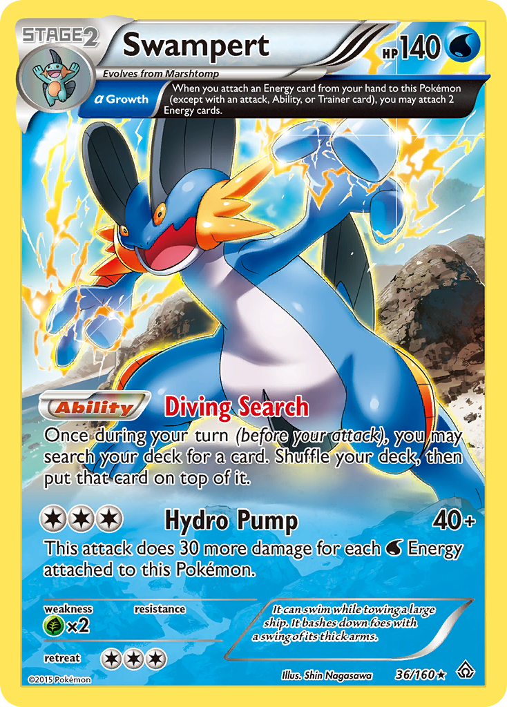 Swampert (36/160) [XY: Primal Clash] | Galactic Gamez