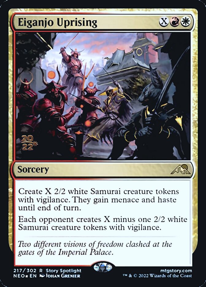 Eiganjo Uprising [Kamigawa: Neon Dynasty Prerelease Promos] | Galactic Gamez