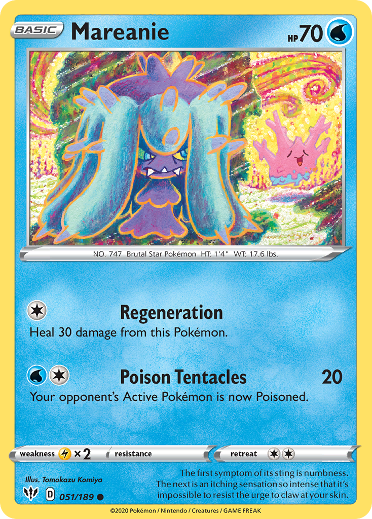 Mareanie (051/189) [Sword & Shield: Darkness Ablaze] | Galactic Gamez