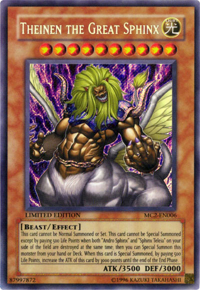 Theinen the Great Sphinx [MC2-EN006] Secret Rare | Galactic Gamez