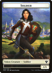 Human Soldier (005) // Drake Double-sided Token [Commander 2020 Tokens] | Galactic Gamez