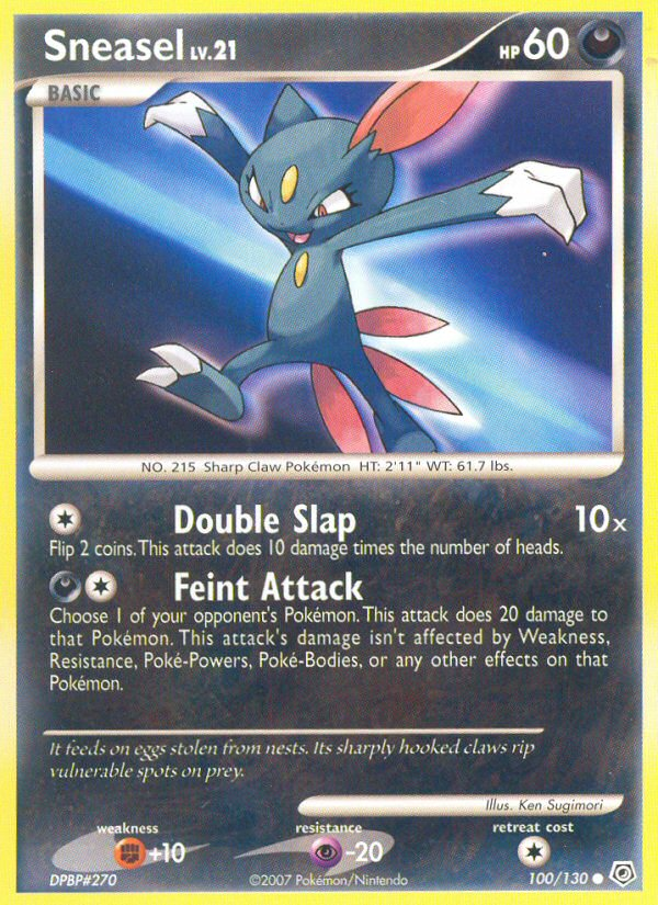 Sneasel (100/130) [Diamond & Pearl: Base Set] | Galactic Gamez