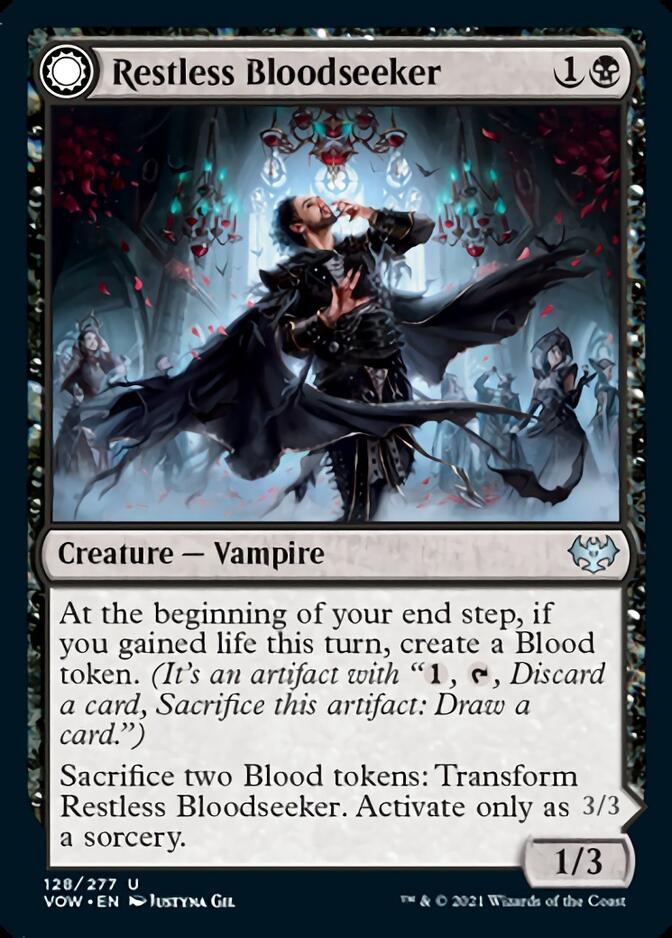 Restless Bloodseeker // Bloodsoaked Reveler [Innistrad: Crimson Vow] | Galactic Gamez