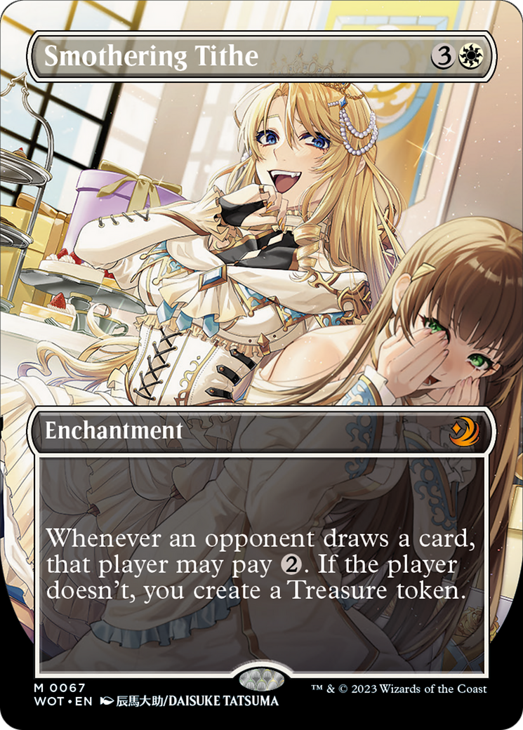 Smothering Tithe (Anime Borderless) [Wilds of Eldraine: Enchanting Tales] | Galactic Gamez