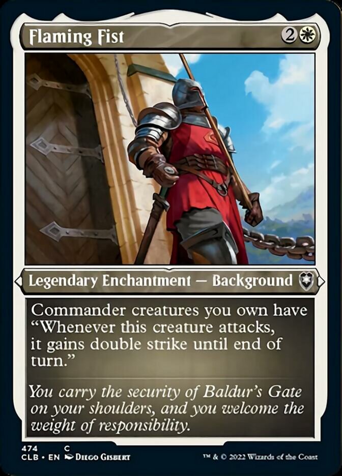 Flaming Fist (Foil Etched) [Commander Legends: Battle for Baldur's Gate] | Galactic Gamez