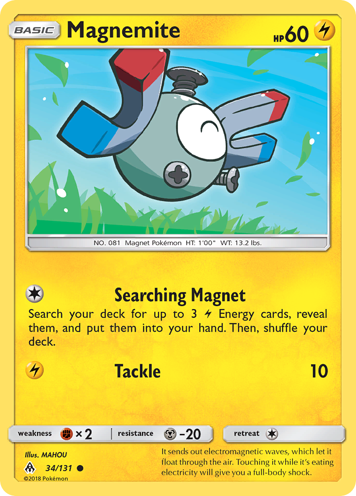 Magnemite (34/131) [Sun & Moon: Forbidden Light] | Galactic Gamez